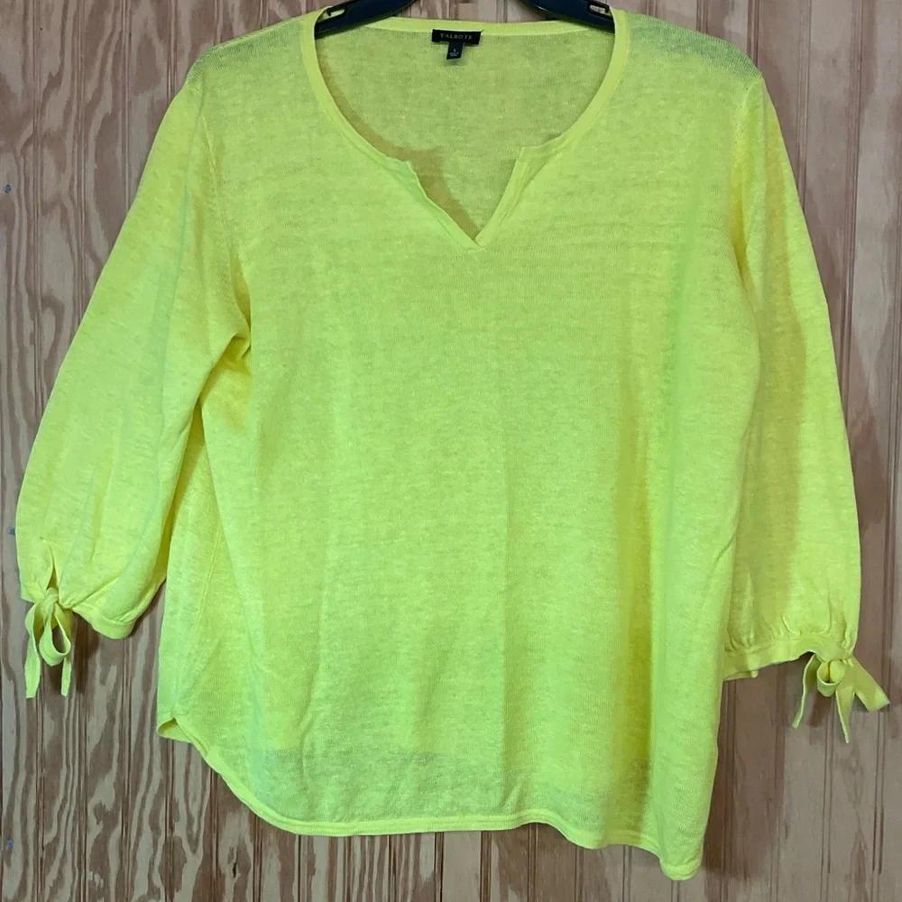 Talbots Linen Sweater - Picture 1 of 5